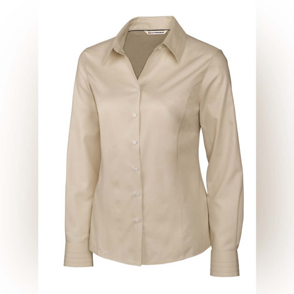 Cutter & Buck Epic Easy Care Fine Twill Womens Long Sleeve Dress Shirt